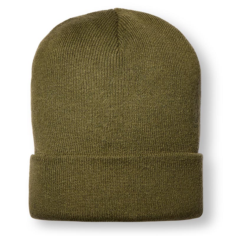 dark green tank embroidered blueprint stretch beanie hat back